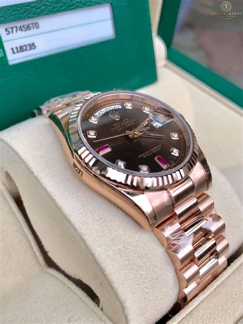 rolex day date 36mm chocolate